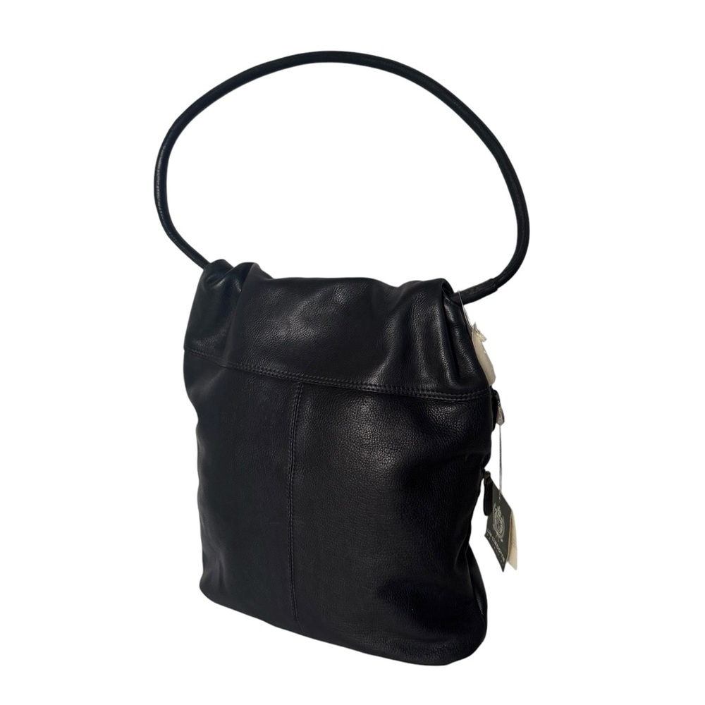 Liz Claiborne black leather Hobo bag